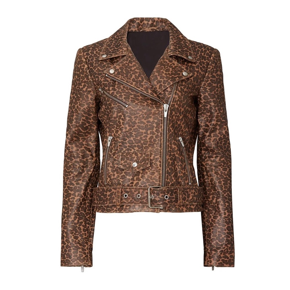 VEDA Jayne Smooth Leather Jacket Sz Small